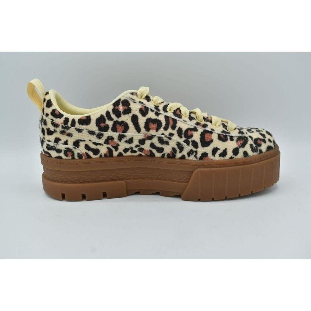 Puma Womens Size 7 Mayze SE Gold Leopard‎ Platform Fashion Sneakers 382910 01 - Picture 4 of 10